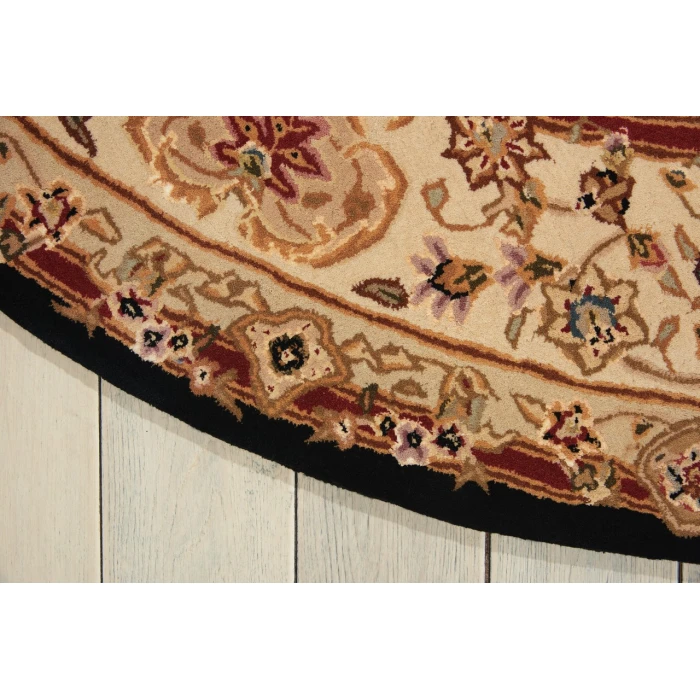 Nourison 2000 Round Area Rug 2028-Black