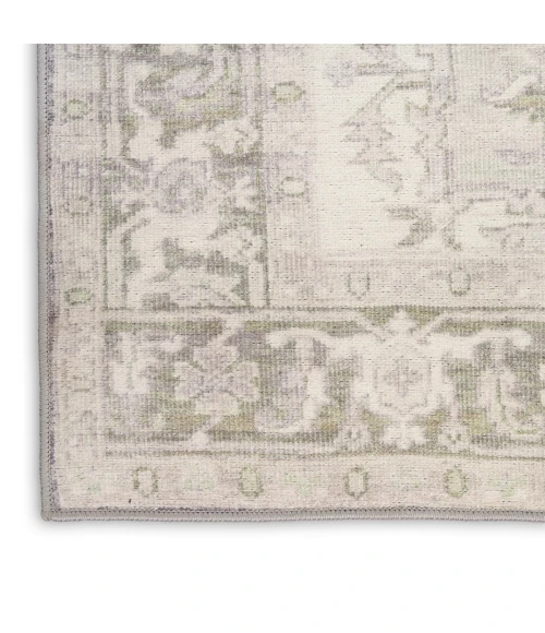 Nourison Vintage Washables Green VWS08 2 ft. 2 in. X 8 ft. Rect. Rug