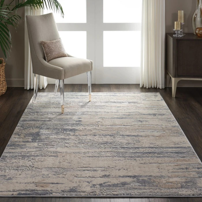 Nourison Rustic Textures Area Rug RUS04-Beige/Grey