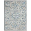 Nourison Home Elation ETN10 Ivory Blue 5 ft. 3 in. X 7 ft. 3 in. Area Rug