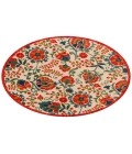 Nourison Aloha Red Multicolor ALH17 7 ft. 10 in. Round Rug