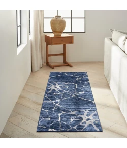 Calvin Klein River Flow RFV05 Blue 2 ft. 3 in. X 7 ft. 3 in. Area Rug
