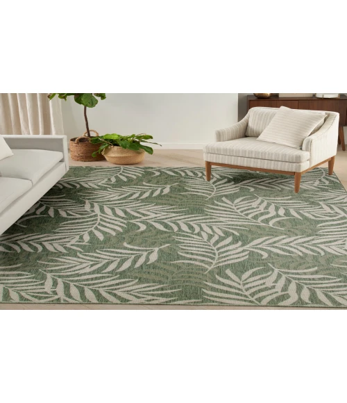 Nourison Garden Oasis Green Ivory GOA01 8 ft. X 10 ft. Rectangle Rug