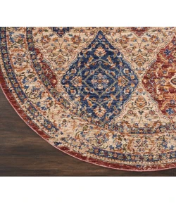 Nourison Home Lagos Blue LAG05 5ft. x Round Round Rug