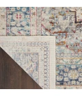 Nourison Vintage Kashan Area Rug VKA07-Ivory Blue