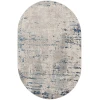 Nourison Home Quarry QUA01 Ivory Grey Blue 5 ft. X 8 ft. Oval Area Rug