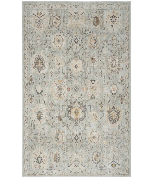 Nourison Oushak Home Mint OUS01 5 ft. 5 in. X 7 ft. 3 in. Rectangle Rug