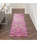 Nourison Passion Area Rug PSN01 Fuchsia 2'2" x 10'