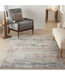 Nourison Home Rustic Textures RUS14 Light Grey Multi 3 ft. 11 in. X 5 ft. 11 in. Area Rug