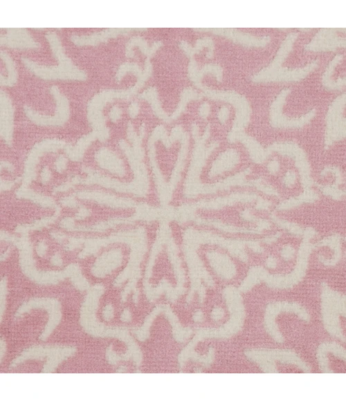 Nourison Jubilant Round Area Rug JUB06-Ivory/Pink