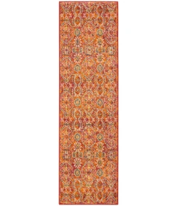 Nourison Home Allur ALR05 Red Multicolor 2 ft. 3 in. X 7 ft. 6 in. Area Rug