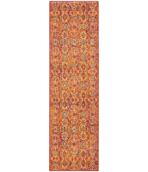 Nourison Allur Area Rug ALR05-Red Multicolor