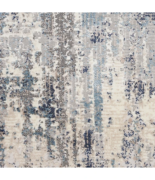 Calvin Klein Infinity Area Rug IFN04 Ivory Grey Blue