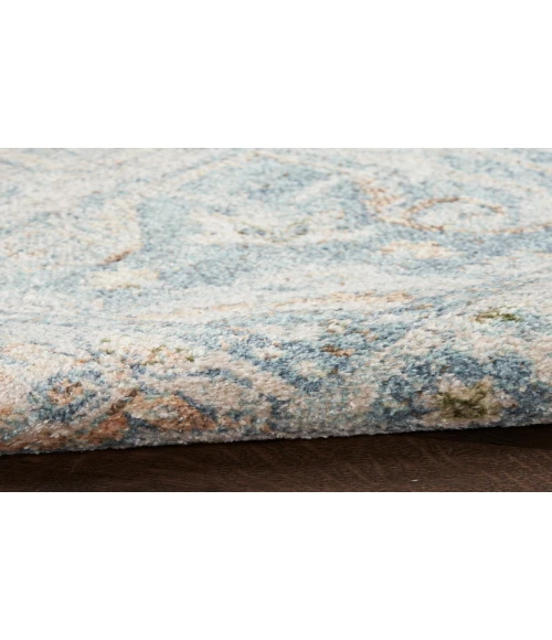 Nourison Astra Machine Washable Light Blue ASW12 9 ft. X 12 ft. Rectangle Rug