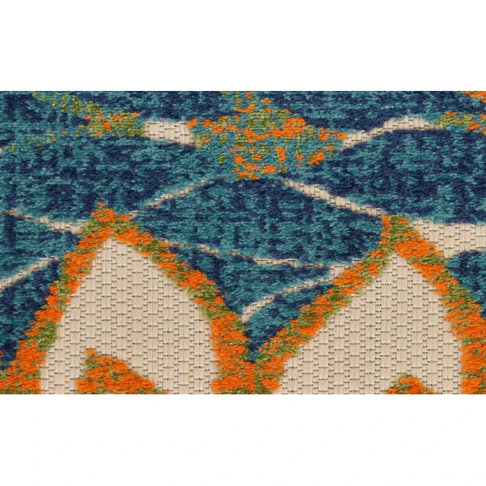 Nourison Aloha Blue Green ALH05 12 ft. X 15 ft. Rectangle Rug