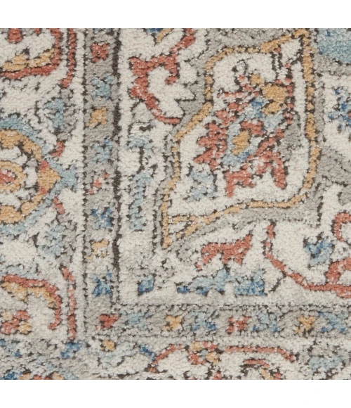 Nourison Quarry Ivory Blue QUA11 8 ft. Rect. Rug