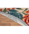 Nourison Aloha Ivory Multicolor ALH32 7 ft. 10 in. Round Rug