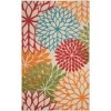 Nourison Home Aloha ALH05 Green 3 ft. 6 in. X 5 ft. 6 in. Area Rug