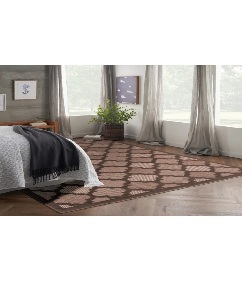 Nourison Easy Care Brown NES01 9 ft. X 12 ft. Rectangle Rug