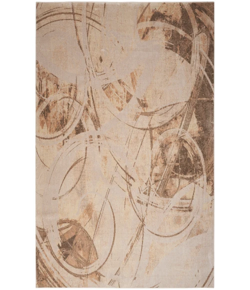 Nourison Astra Machine Washable Beige ASW14 7 ft. 10 in. X 10 ft. Rectangle Rug