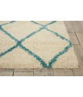 Nourison Home Brisbane Ivory Aqua BRI08 8ft.2in. x 10ft. Rect. Rug