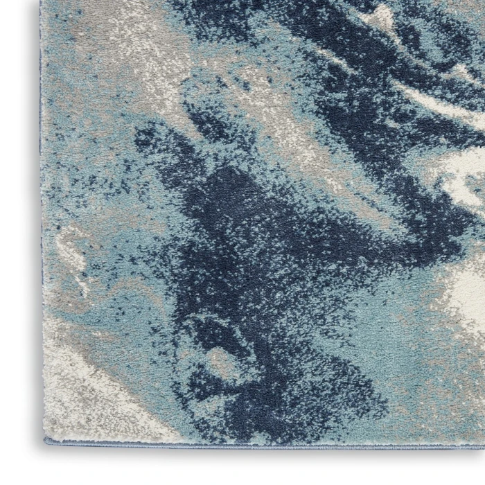 Kathy Ireland American Manor Area Rug AMR03 Blue/Ivory 9' x 12'
