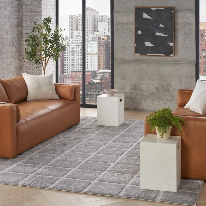 DKNY West End Ave Grey WTE01 8 ft. X 10 ft. Rect. Rug