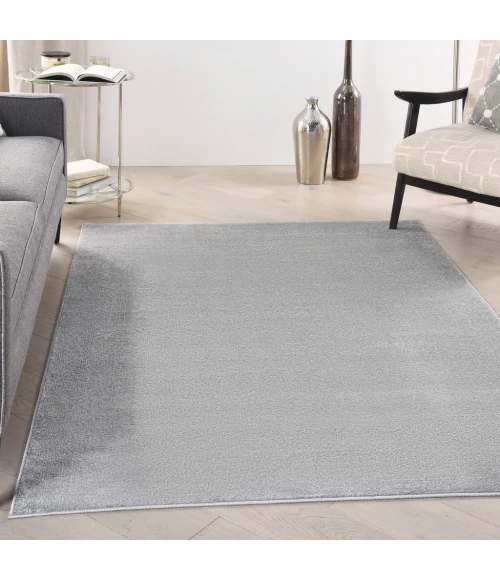 Nourison Essentials Silver Grey Area Rug NRE01-Silver Grey