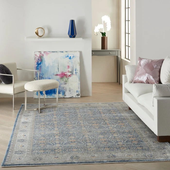 Nourison Starry Nights Area Rug STN08-Light Blue