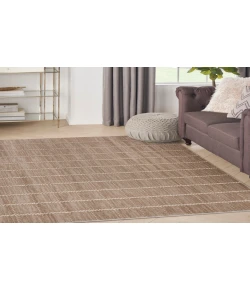 Nourison Home Serenity Home SRH05 Mocha Ivory 3 ft. 11 in. X 5 ft. 11 in. Area Rug