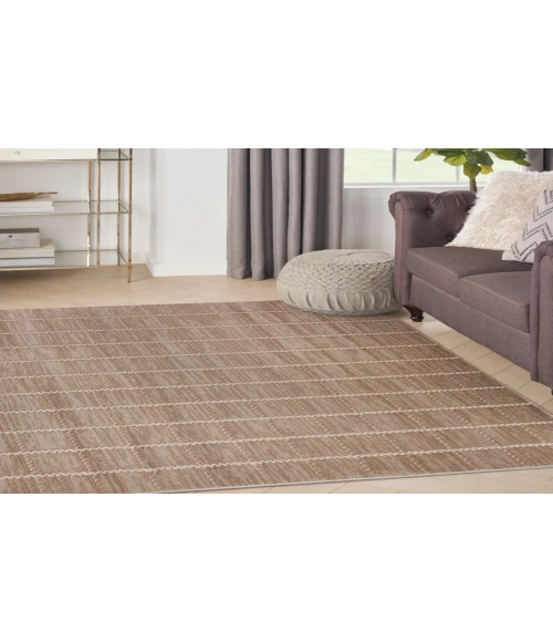 Nourison Serenity Home Mocha Ivory SRH05 3 ft. 11 in. X 5 ft. 11 in. Rectangle Rug