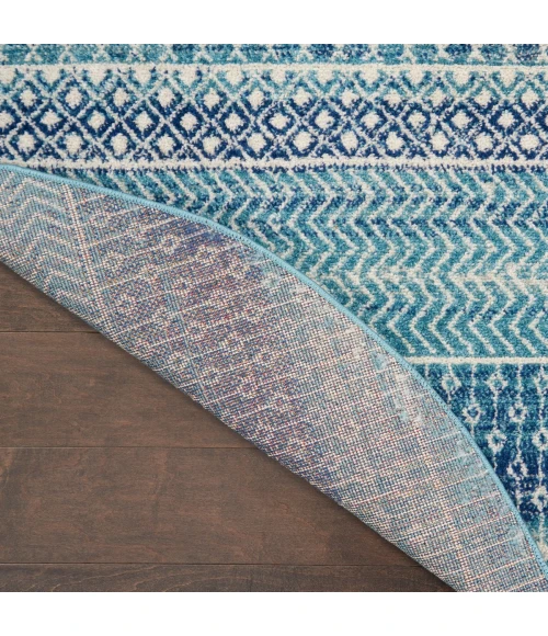 Nourison Passion Area Rug PSN26 Navy Blue 4' Round