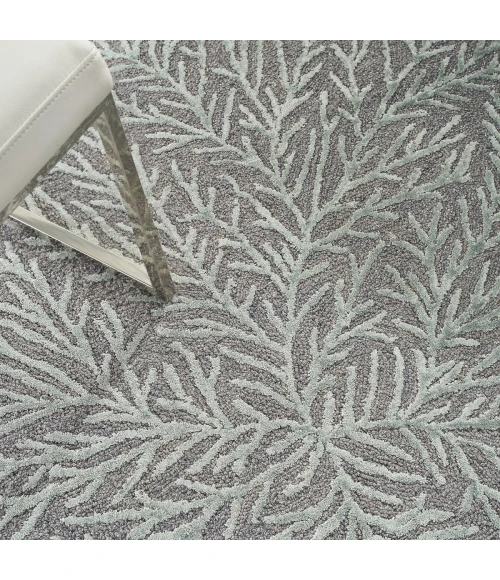 Michael Amini Ma30 Star Area Rug SMR03 Slate/Teal 4' x 6'