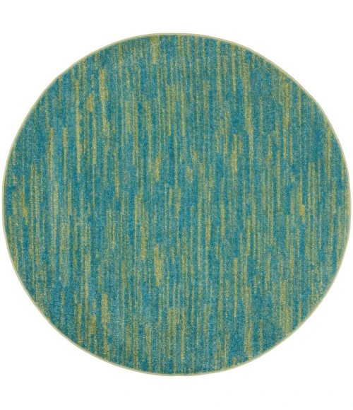 Nourison Essentials Blue Green Area Rug NRE01-Blue Green