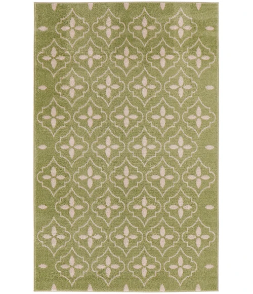 Nourison Home Nourison Essentials Green Ivory NRE04 4 ft. X 6 ft. Rectangle Rug