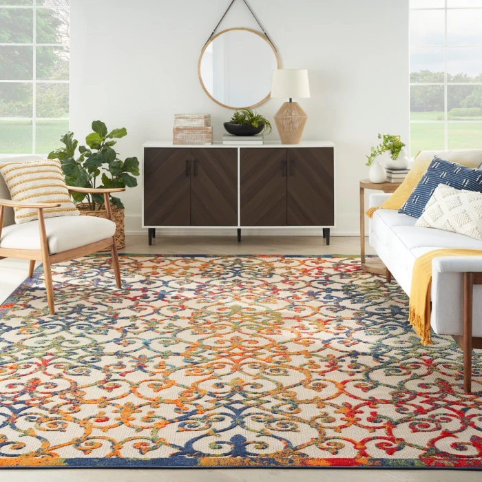 Nourison Aloha Area Rug ALH21 Multicolor 9' x 12'