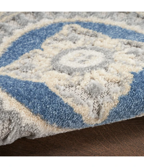 Nourison Aloha Area Rug ALH30 Blue/Grey