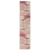 Nourison Home Celestial CES02 Ivory Pink 2 ft. 2 in. X 7 ft. 6 in. Area Rug