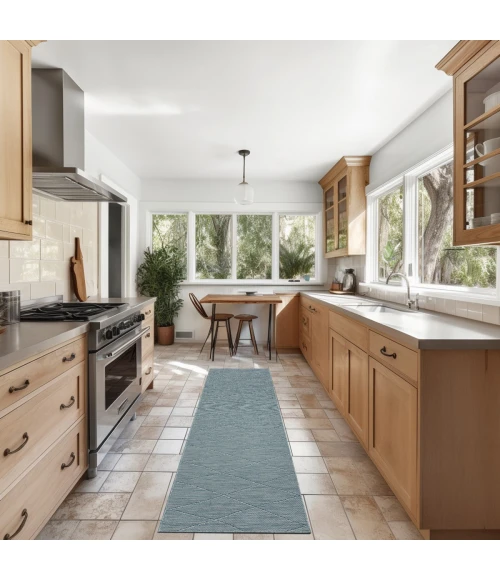 Nourison Washable Solutions Aqua WSL01 8 ft. Rect. Rug