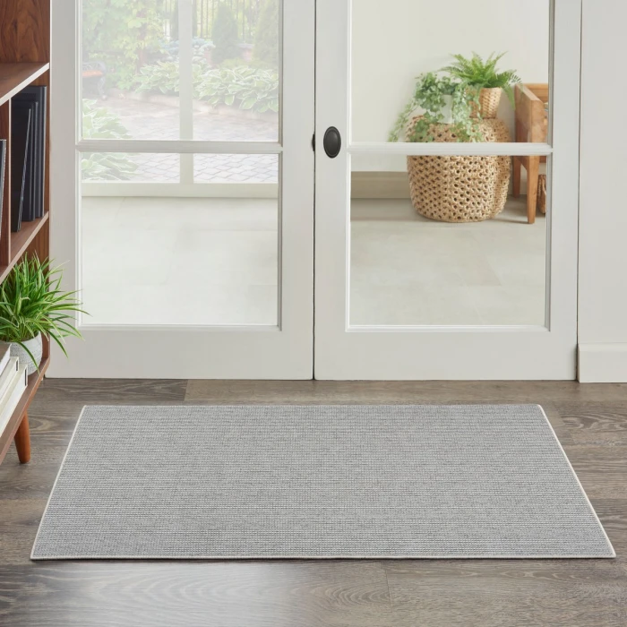 Nourison Natural Texture Ivory Grey NTX01 2 ft. X 4 ft. Rect. Rug