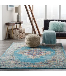 Nourison Home Passion PSN03 Light Blue 5 ft. 3 in. X 7 ft. 3 in. Area Rug