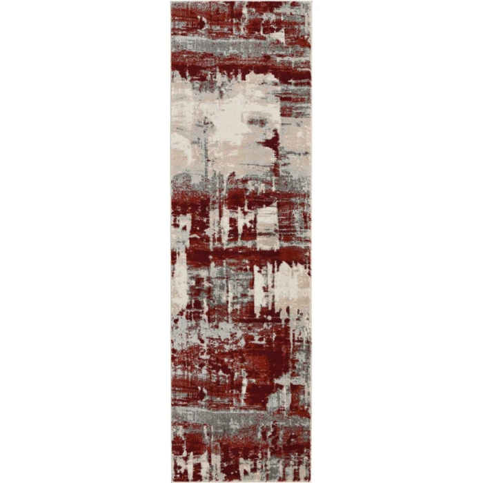 Nourison Maxell Runner Area Rug MAE14-Ivory/Red