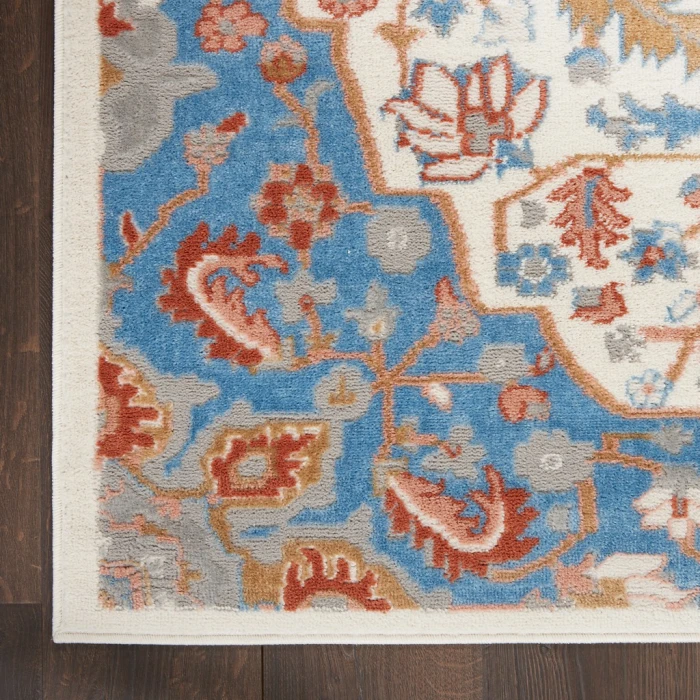 Nourison Elation Area Rug ETN09-Ivory Blue