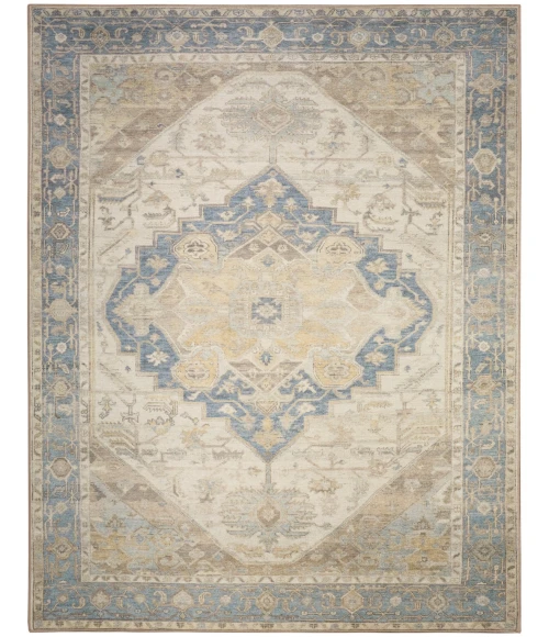Nourison Vintage Washables Blue Green VWS13 9 ft. 10 in. X 13 ft. 2 in. Rect. Rug