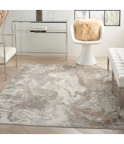 Nourison Home Elation ETN02 Ivory Grey 4 ft. X 6 ft. Area Rug