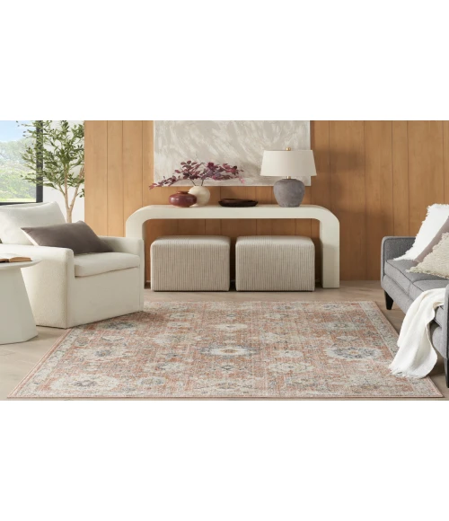 Nourison Oushak Home Rust OUS01 5 ft. 5 in. X 7 ft. 3 in. Rectangle Rug