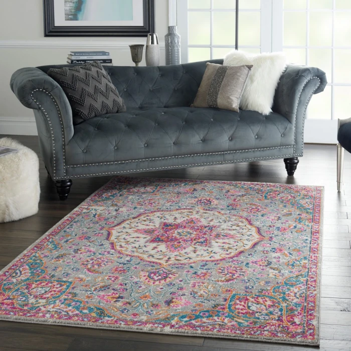 Nourison Passion Area Rug PSN22-Grey/Multi