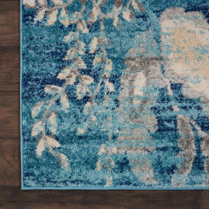 Nourison Tranquil Area Rug TRA02-Turquoise