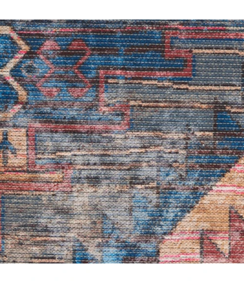 Nicole Curtis Machine Washable Series 1 Area Rug SR106 Multicolor 2' x 4'