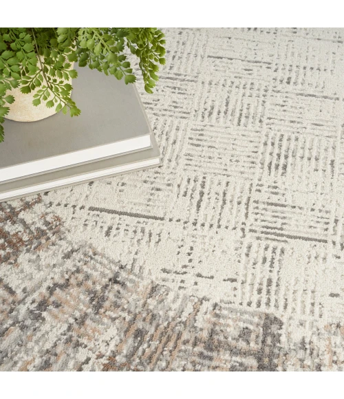 Nourison Elation Area Rug ETN05 Ivory Grey